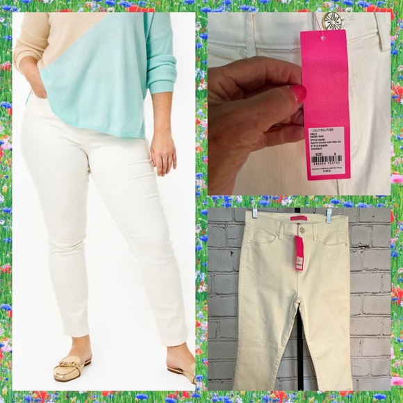 Lilly Pulitzer Denim - Lilly Pulitzer South Ocean High Rise Skinny Jeans Size 8